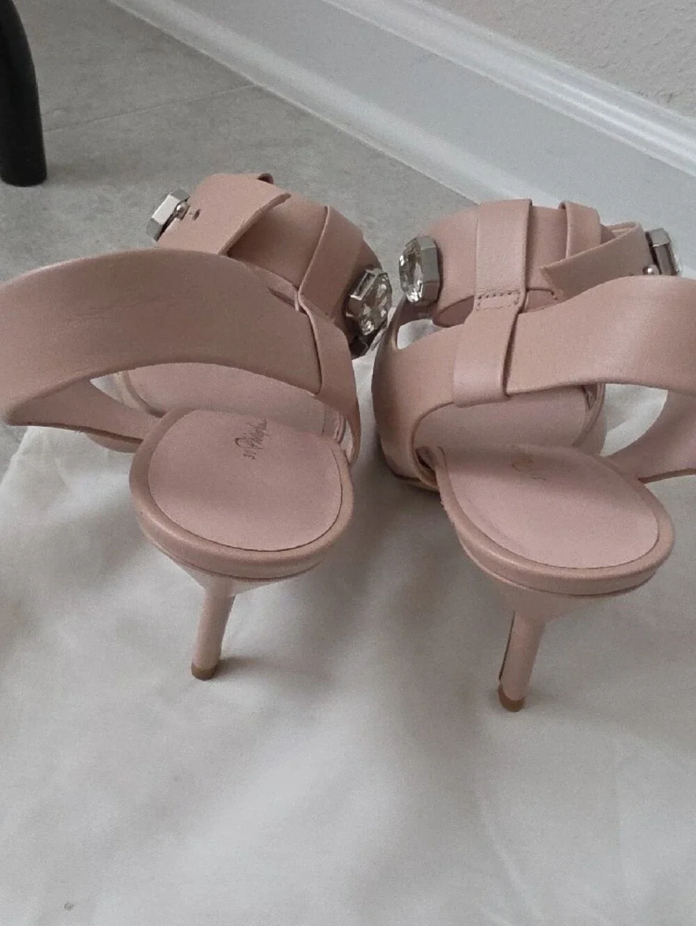 3.1 Phillip Lim Blush Pink Jeweled Strap Sandals